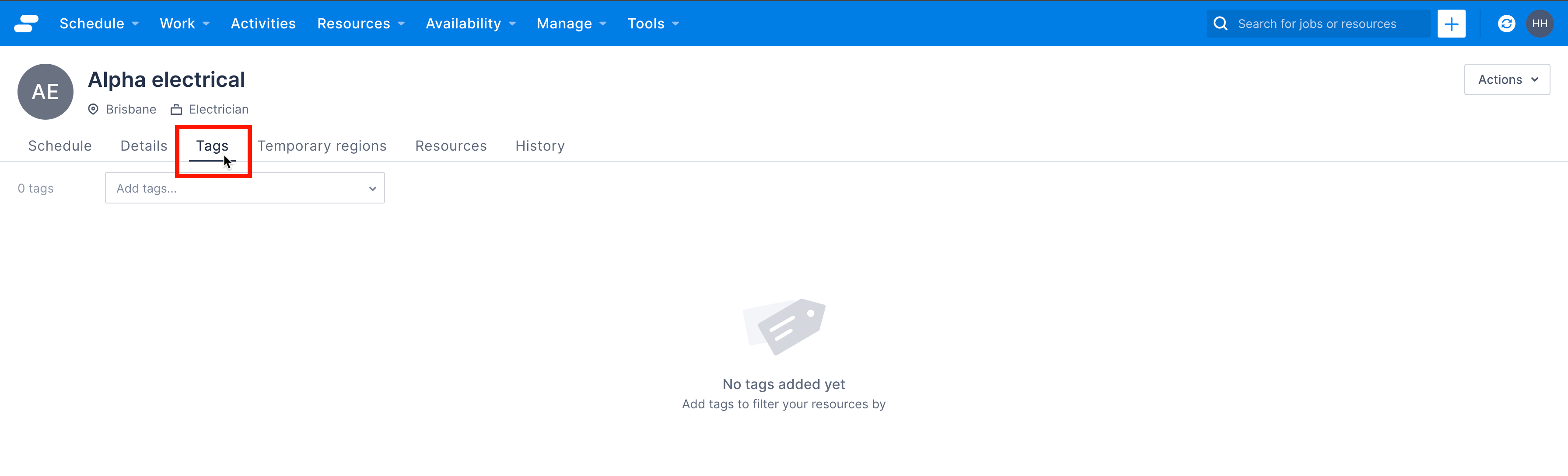 The team’s tag page